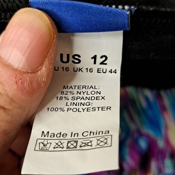 HIlor strapless swim top size 12 - Picture 4 of 4